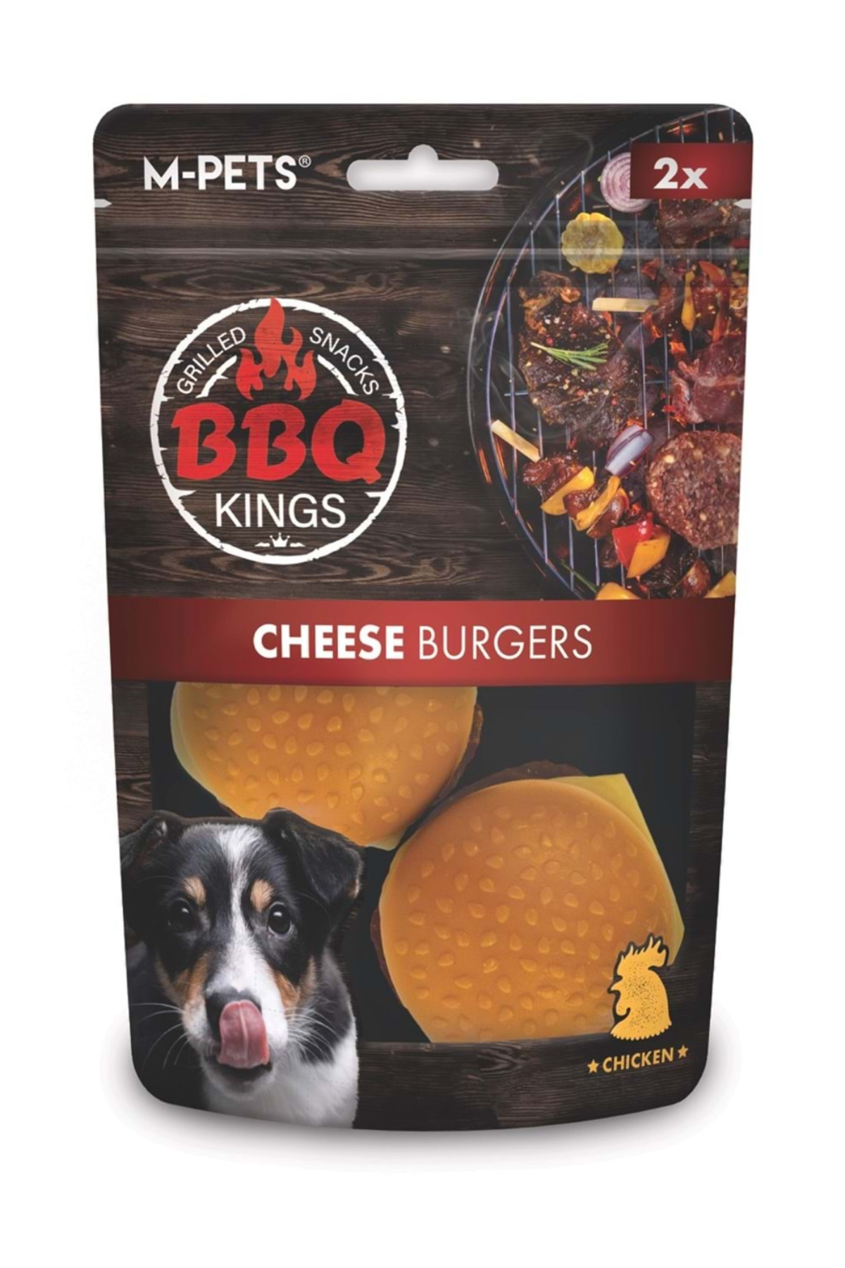 M-PETS BBQ KINGS CHEESE BURGERS CHICKEN ÖDÜL 130GR