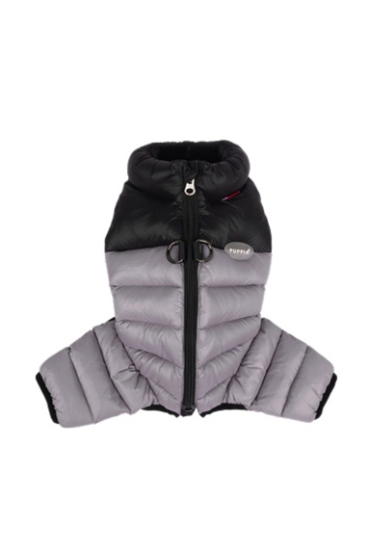 Puppia Alpine Puffer Termal Köpek Tulumu - Gümüş Gri