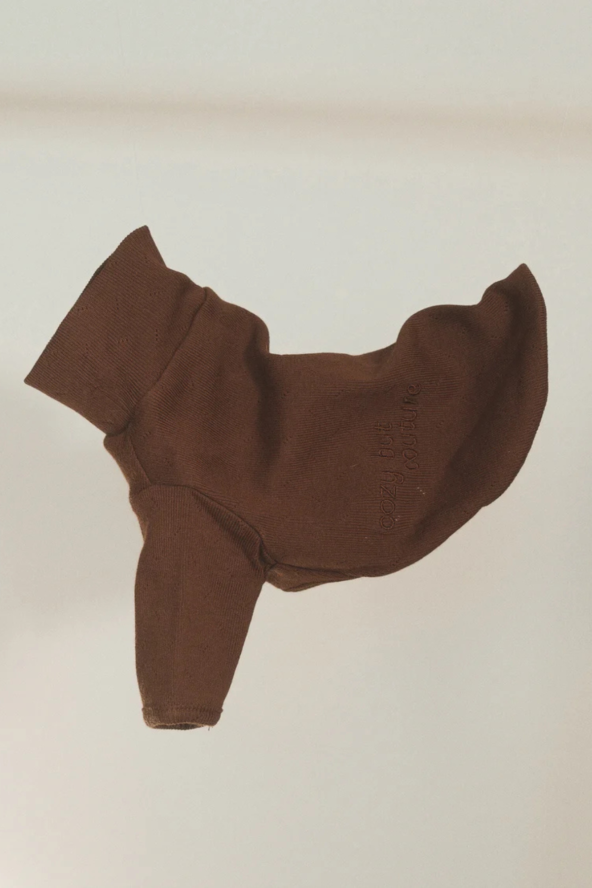 Lil.co Basic Turtleneck Köpek Tshirt Kahve