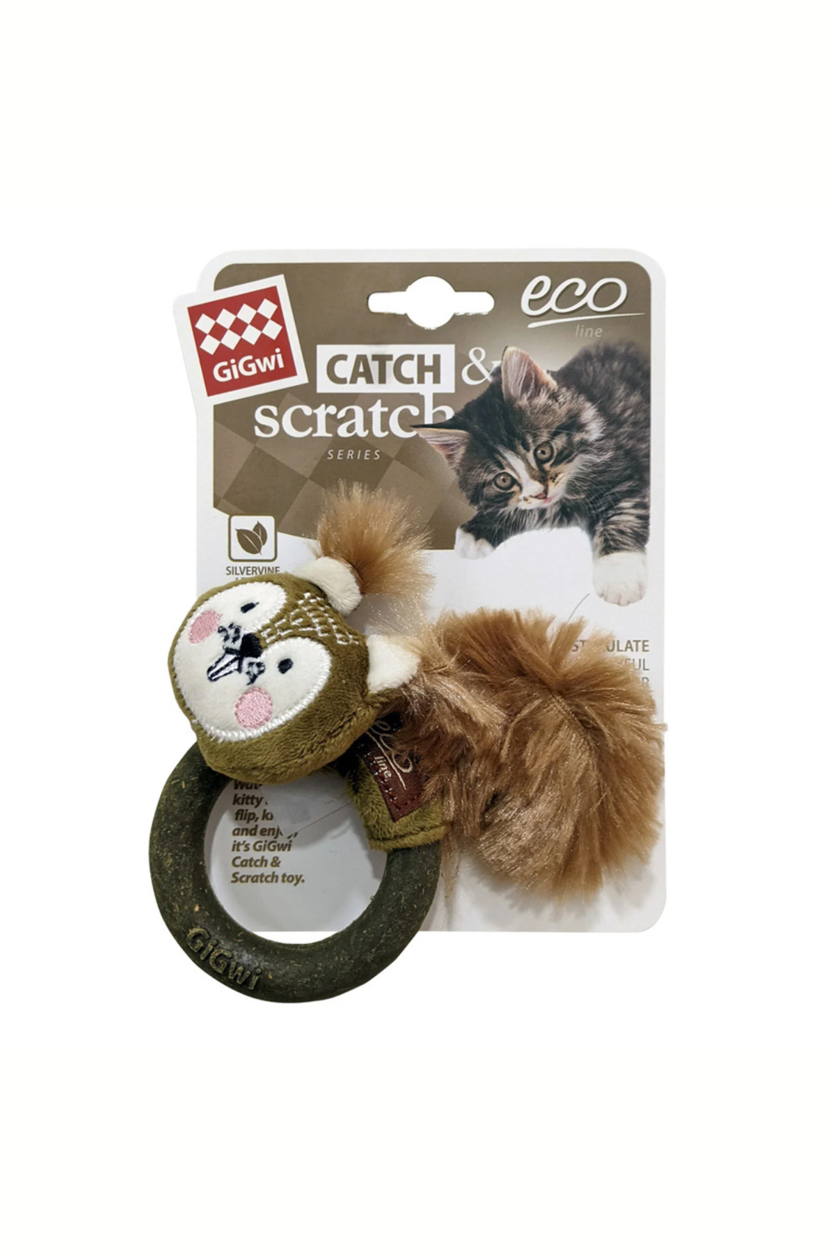 GiGwi Catch&Scratch Sincap Kedi Oyuncağı