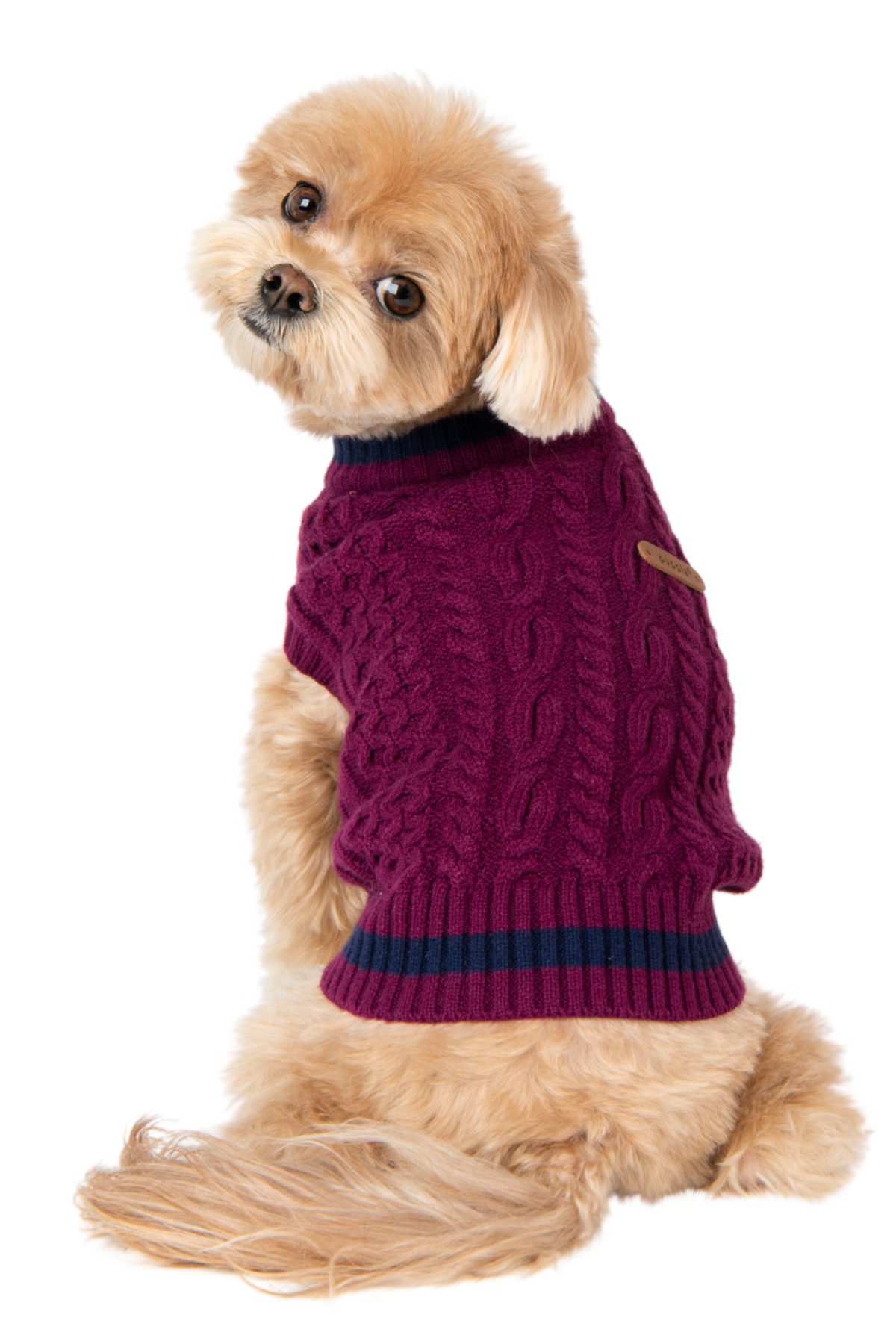 Puppia Fannar Örgü Köpek Kazağı Bordo 