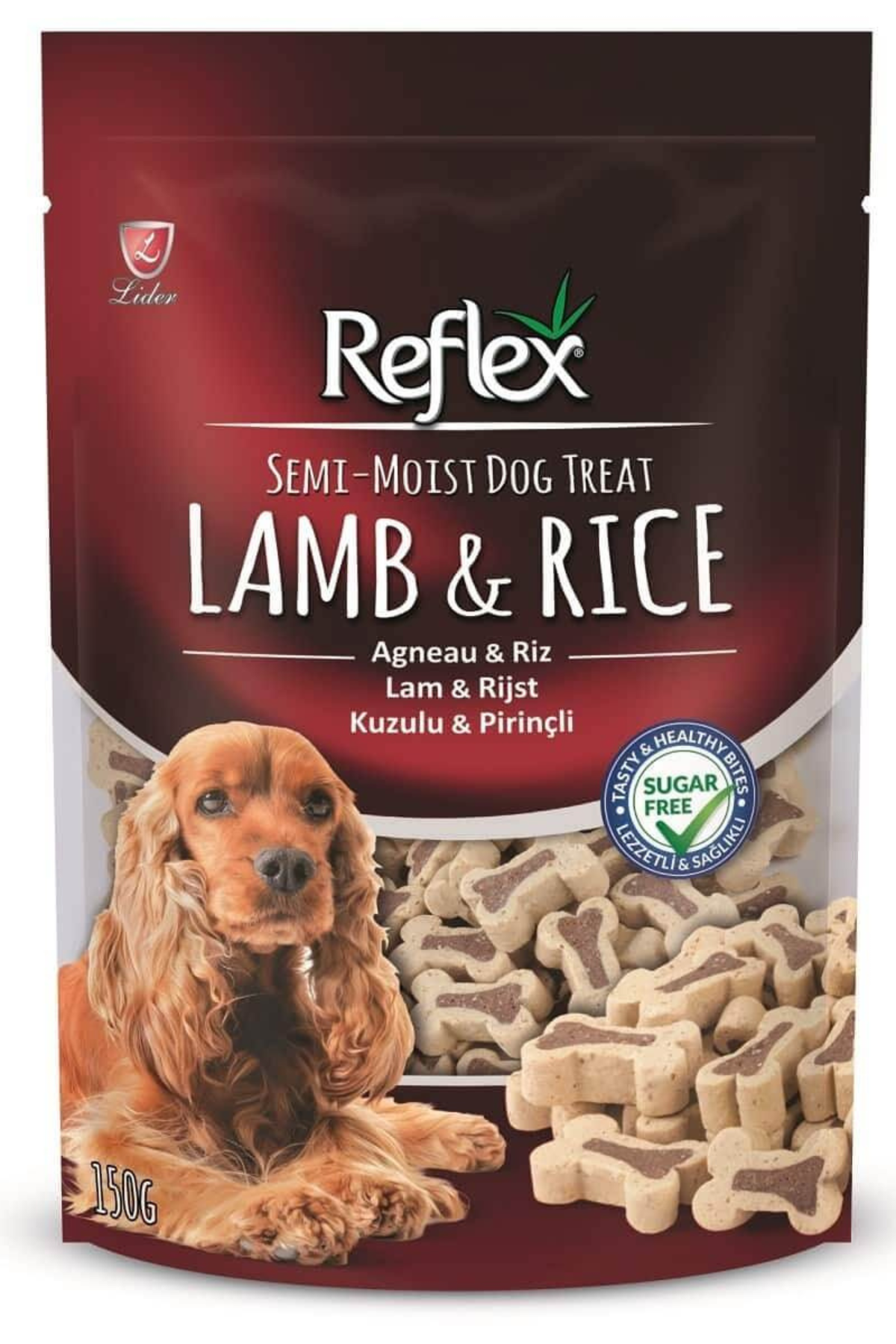 Reflex Kuzulu ve Pirinçli Köpek Ödül Maması 150gr