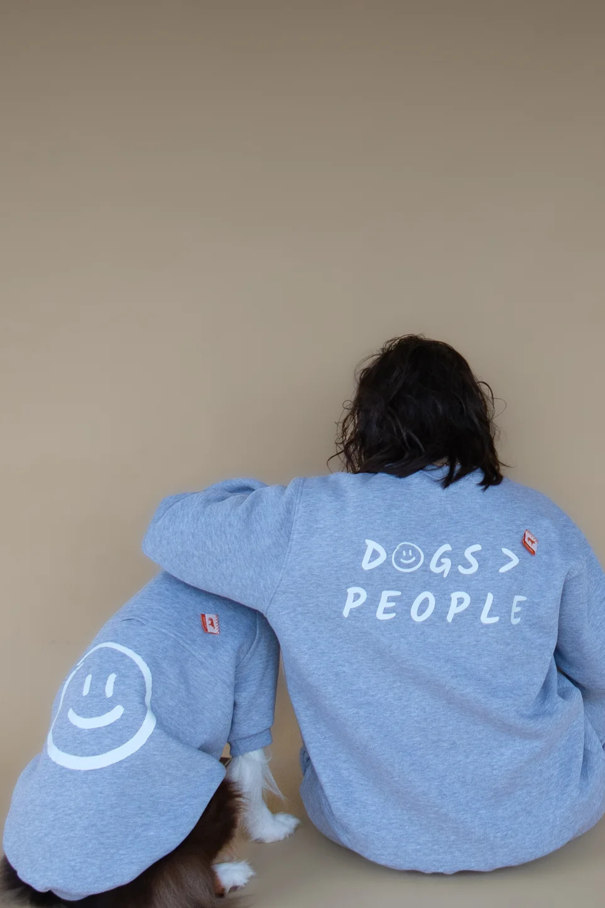 Asky&Erd AskyxHuman | Love Paws Sweatshirt | Heather Grey