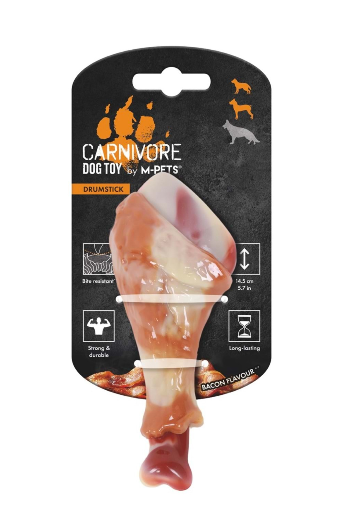 M-PETS CARNIVORE DOG TOY DRUMSTICK PASTIRMA AROMALI