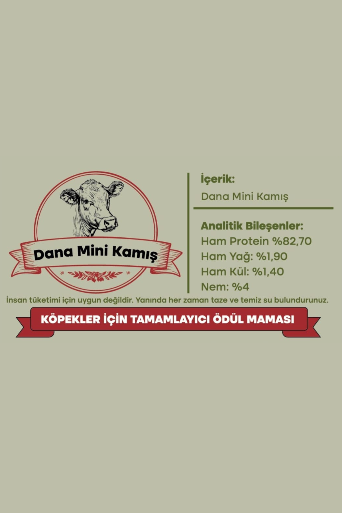 Hooffal Köpek Ödül Maması Dana Mini Kamış