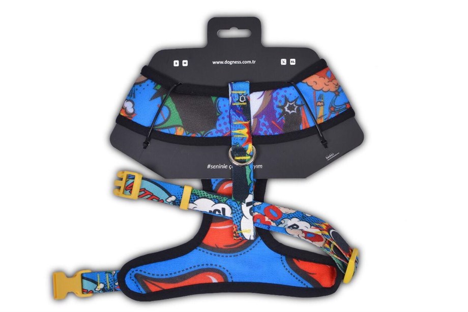 Dogness Boom/Kiss Double -Sided Dog Breast Collar