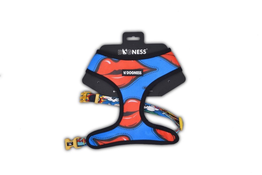 Dogness Boom/Kiss Double -Sided Dog Breast Collar