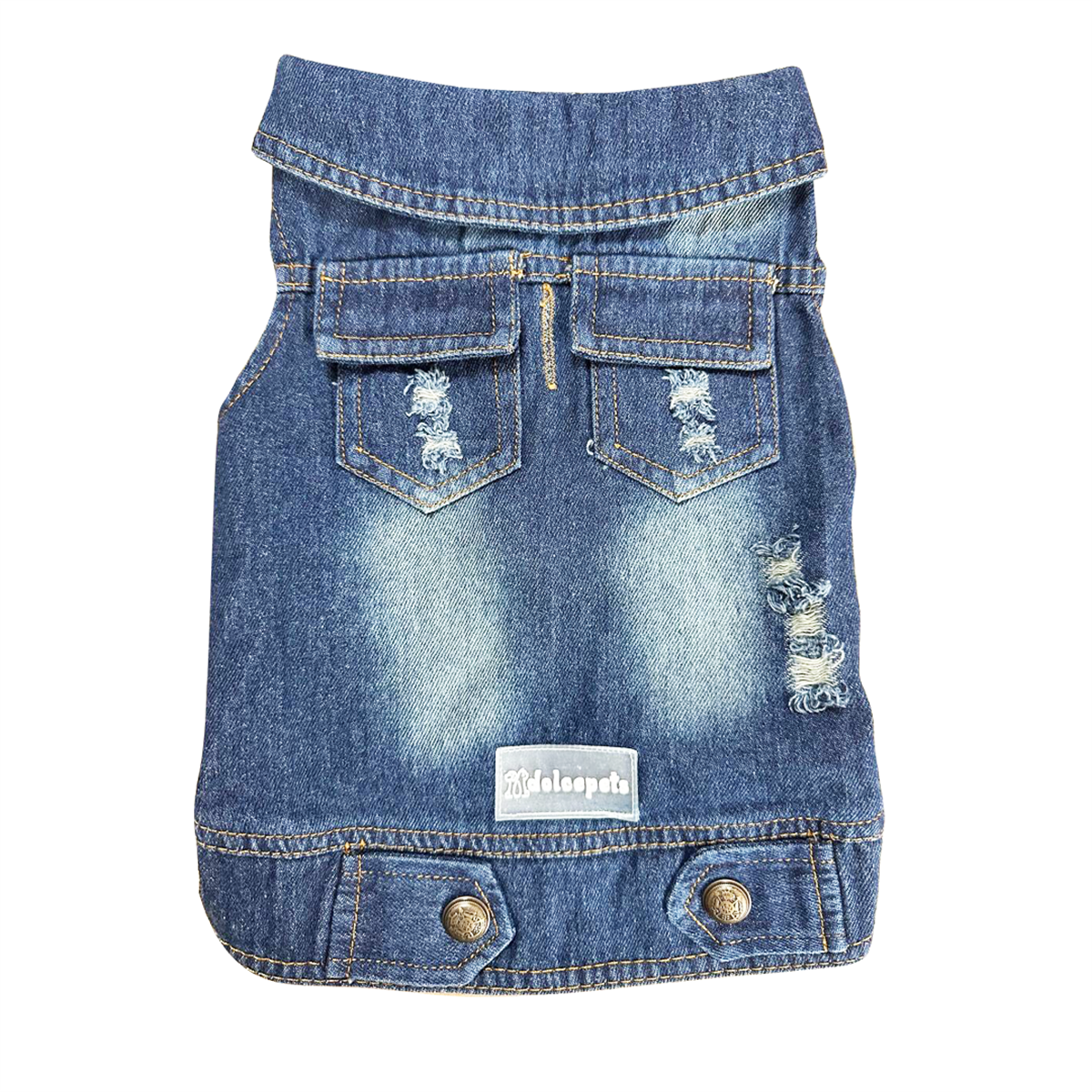 DolcePets - Denim Jacket-Köpek Kot Ceket