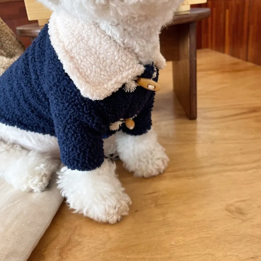 DolcePets Köpek Düğmeli Ceket Lacivert