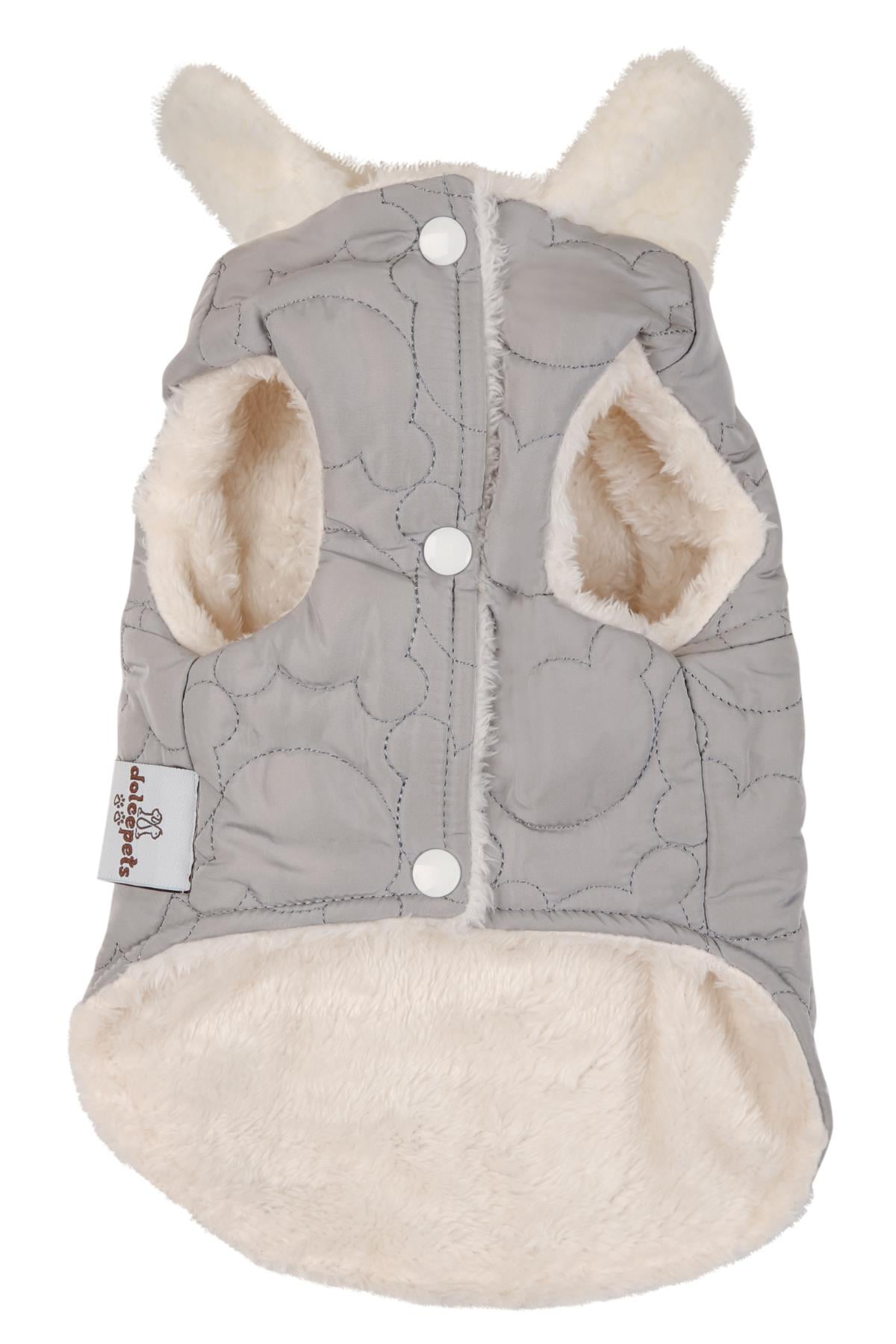DolcePets Puffer Vest - Köpek Yeleği Gri
