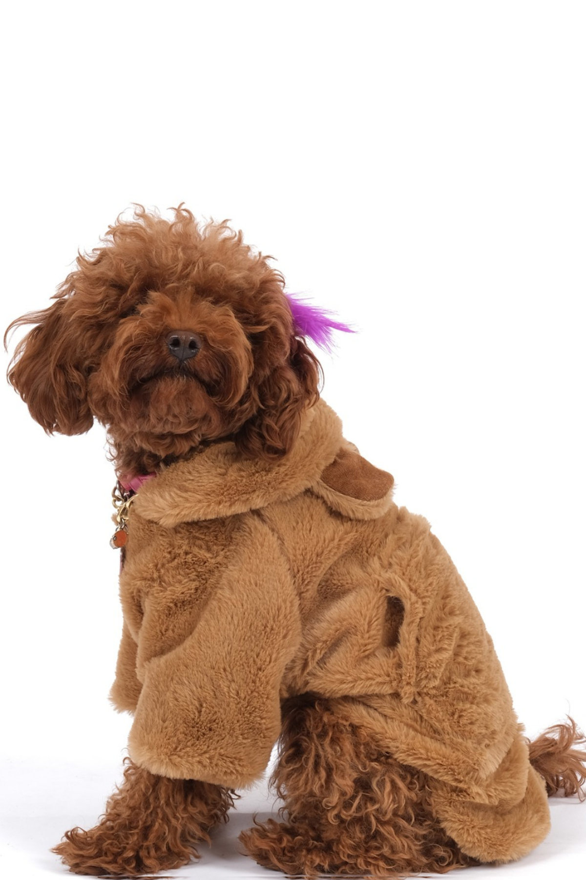 Doredog Taba Rengi Peluş Mont