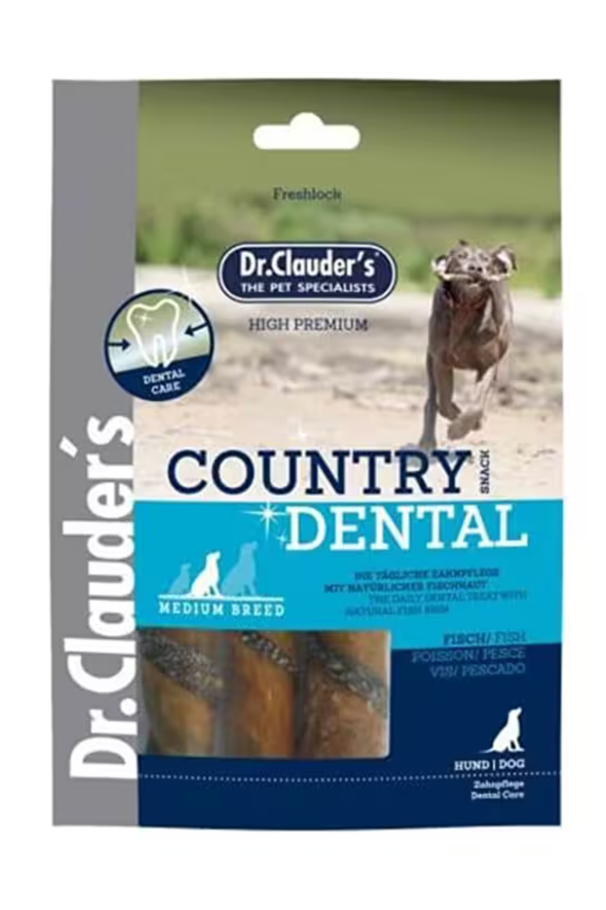 Dr. Clauders Country Dental Ağız Diş Sağlığı Balıklı Köpek Ödülü 100 Gr