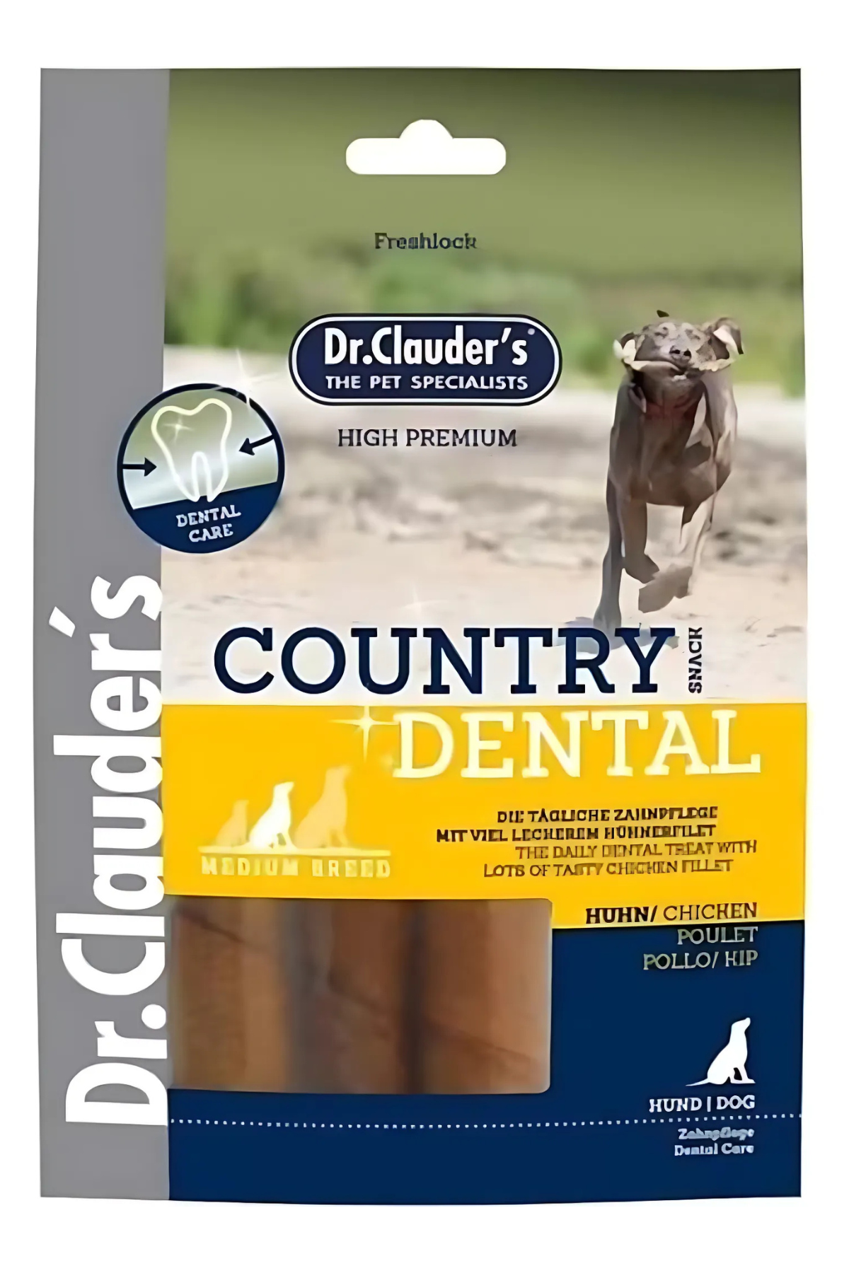 Dr. Clauders Country Dental Ağız Diş Sağlığı Tavuk Etli Köpek Ödülü 120 Gr