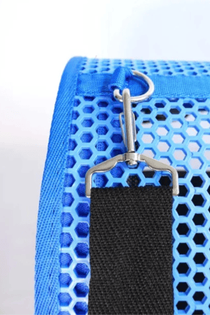 Migno Flybag Voyager Fileli-Şeffaf Model Kedi Köpek Taşıma Çantaları - Mavi