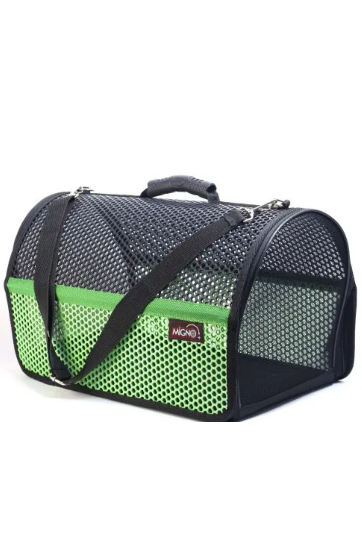 Migno Flybag Voyager Fileli Model Kedi Köpek Taşıma Çantaları - Yeşil-Siyah