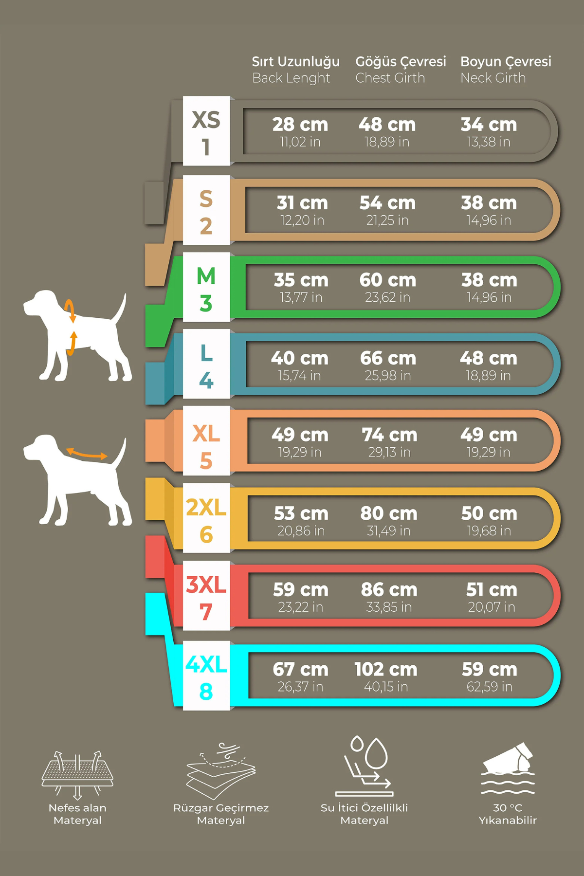 Köpek Tulumu Puffer - Jumpsuit Series - Kate