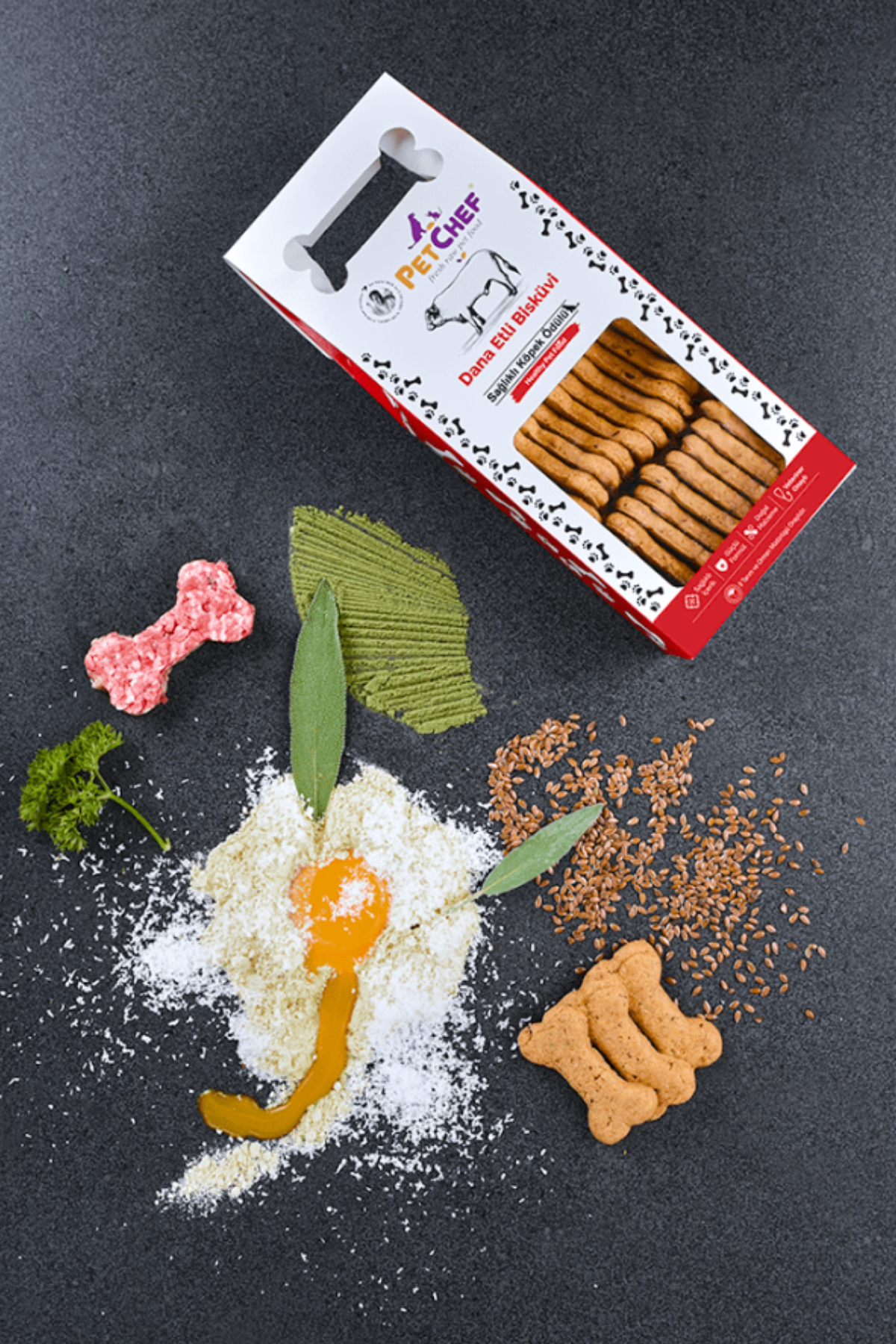 PetChef Dana Etli Köpek Bisküvisi