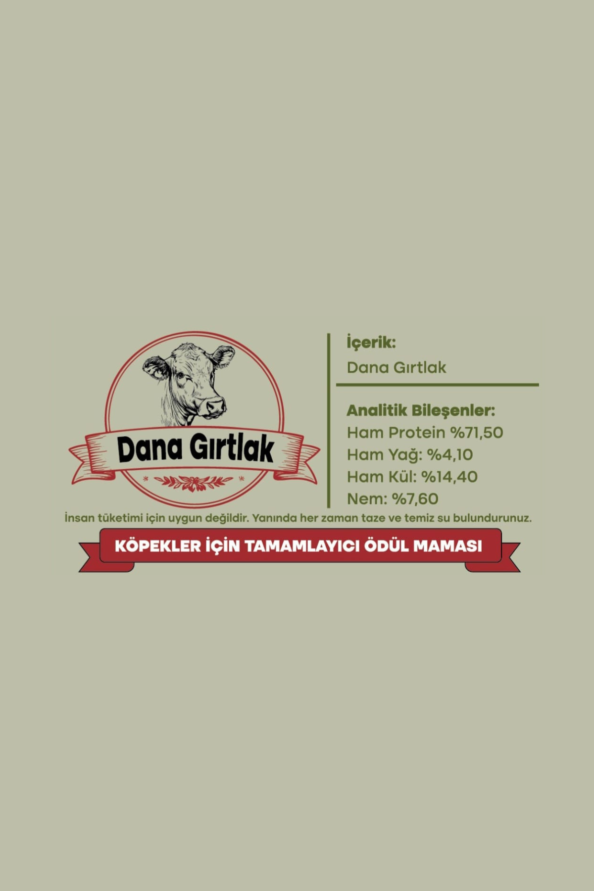 Hoofal Köpek Ödül Maması Dana Gırtlak