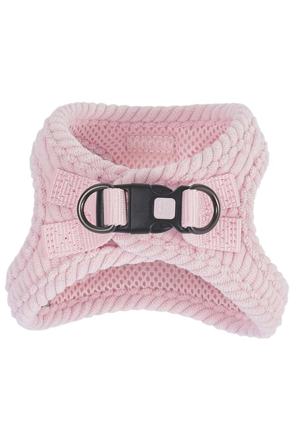 M-Pets Velvet Köpek Göğüs Tasması Petal Pink