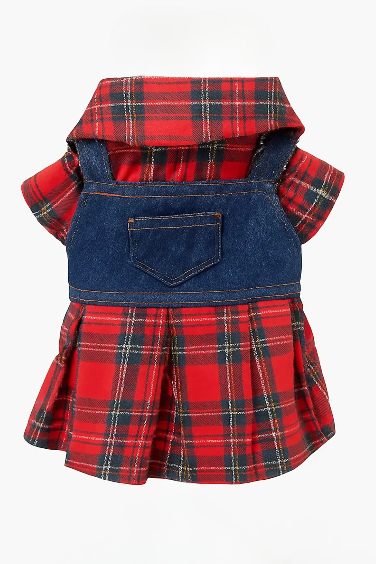 ZiggyDog Ekoseli Tüllü Elbise 