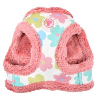 Pinkaholic New York Heather Çiçekli Yelek Tipi Köpek Göğüs Tasması - Pembe