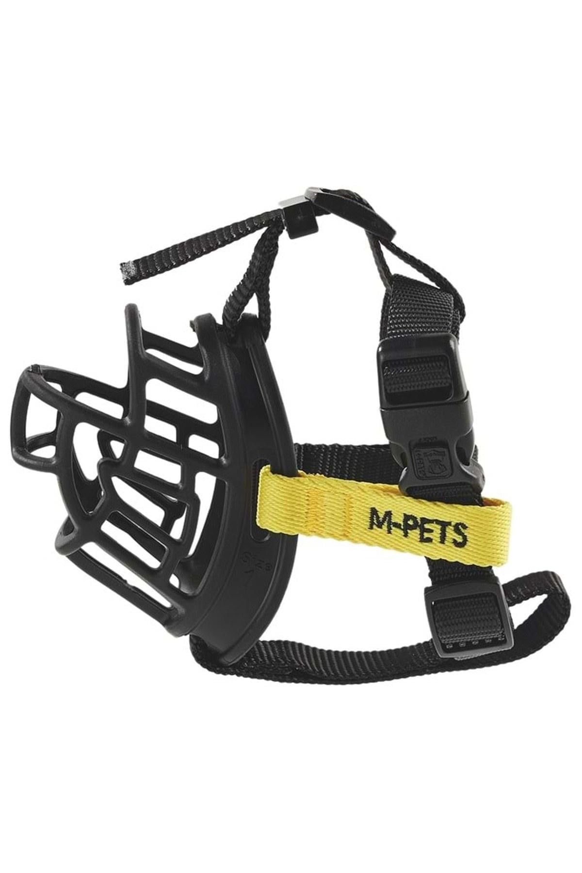 M-Pets Bark Guard Köpek Ağızlığı S Siyah/Sarı