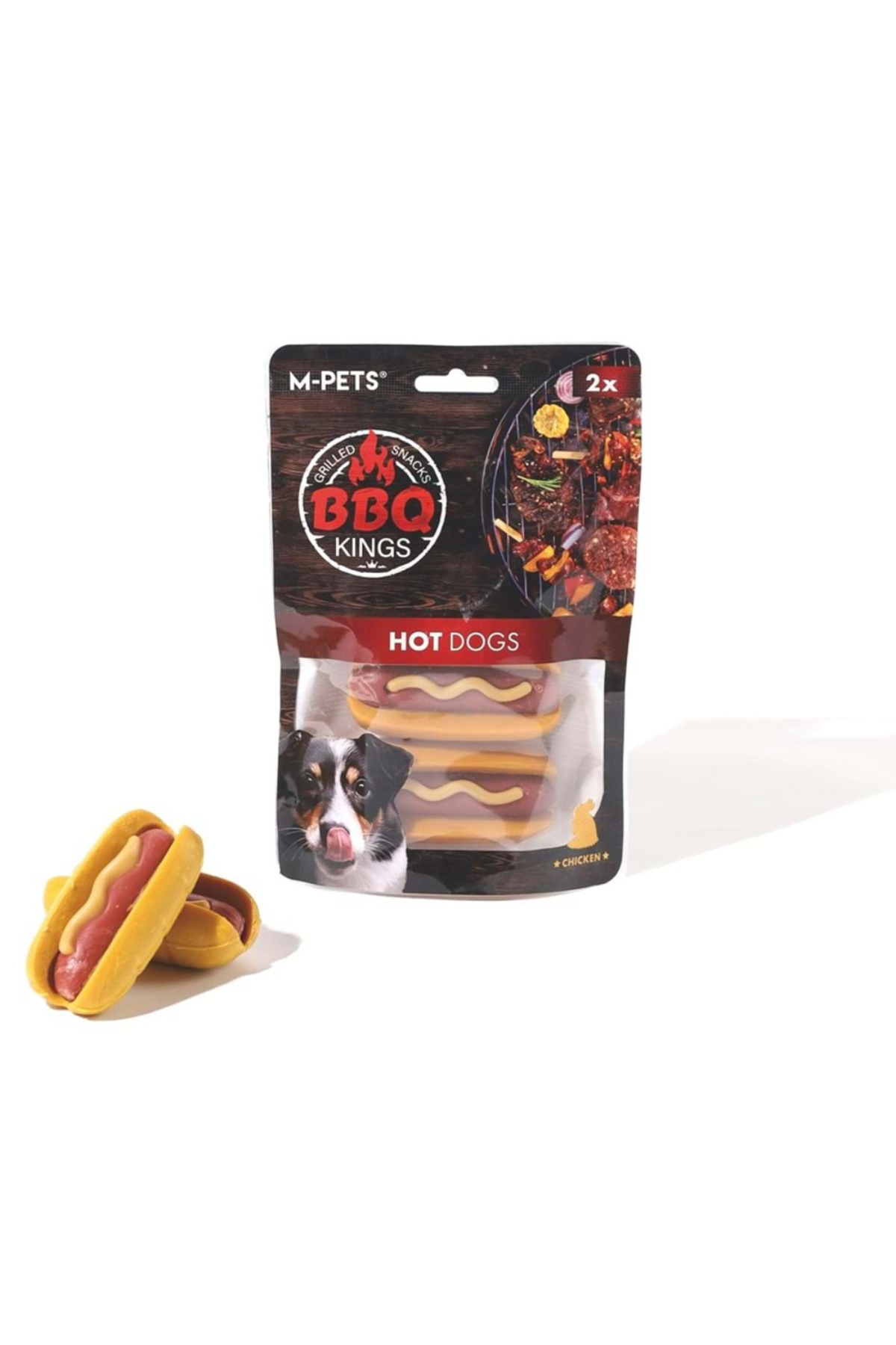 M-PETS BBQ KINGS HOT DOGS CHICKEN ÖDÜL 135GR