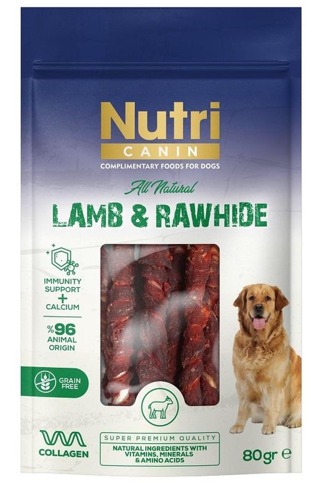 Nutri Canin Kuzu Eti Sarılı Köpek Kemiği Small 80 g