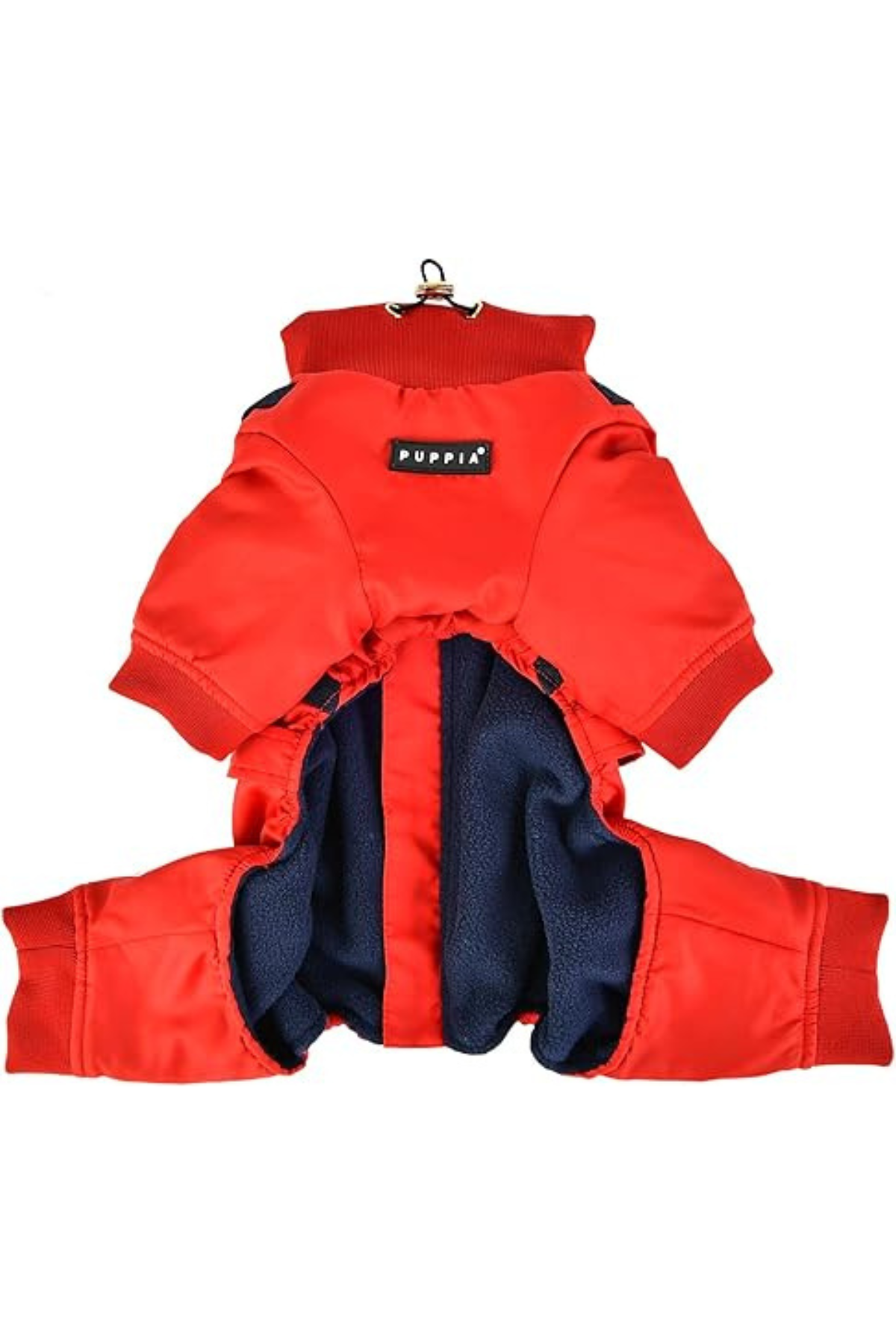 Puppia Garnet Polar Tulum Göğüs Tasmalı Kışlık Köpek Tulumu Kırmızı