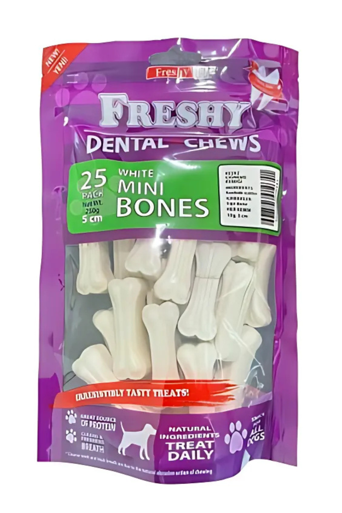 Freshy White Mini Bones 25li