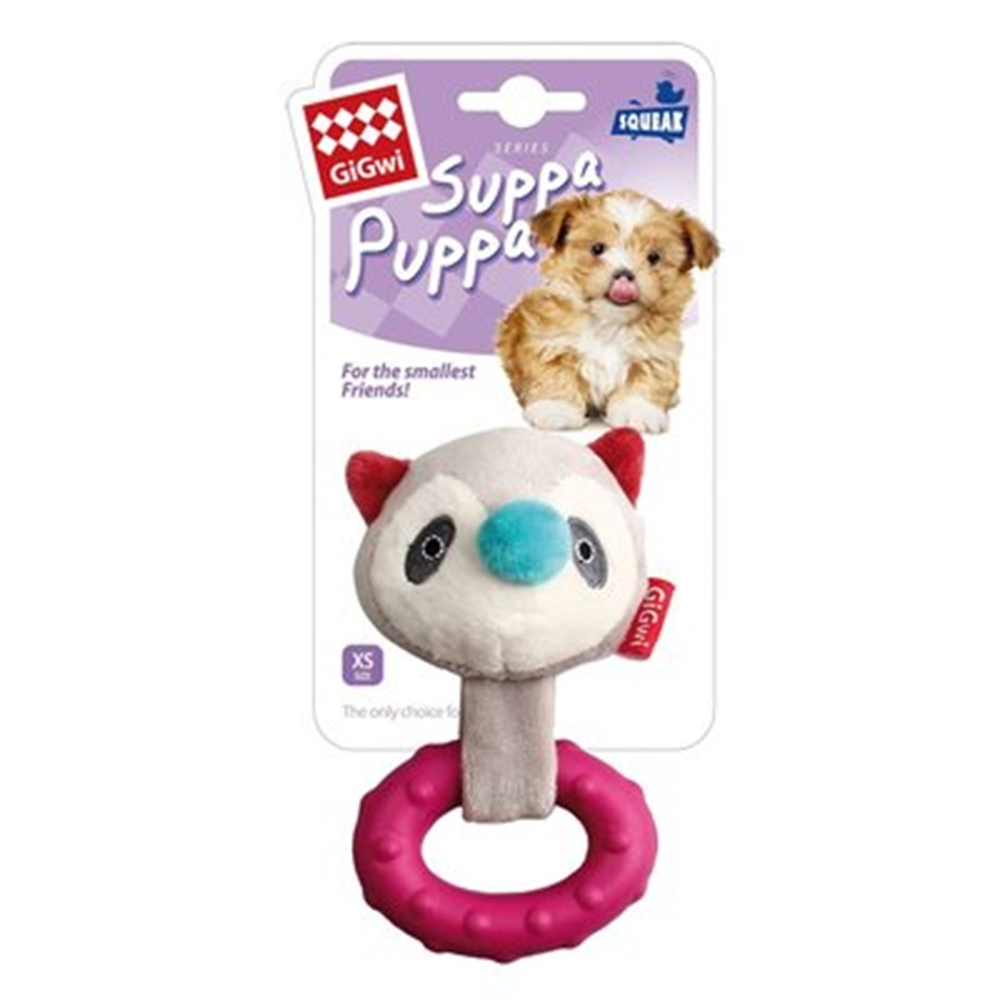 Gigwi Suppa Puppa Sesli Rakun Diş Kaşıma Oyuncağı