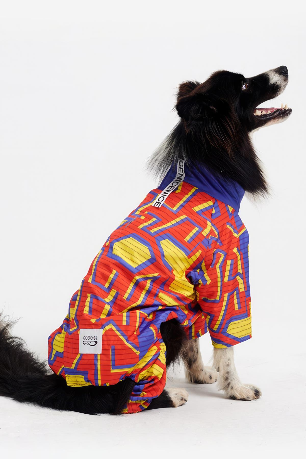 Godoist Jumpsuit Series - Pixel Köpek Tulum Yağmurluk