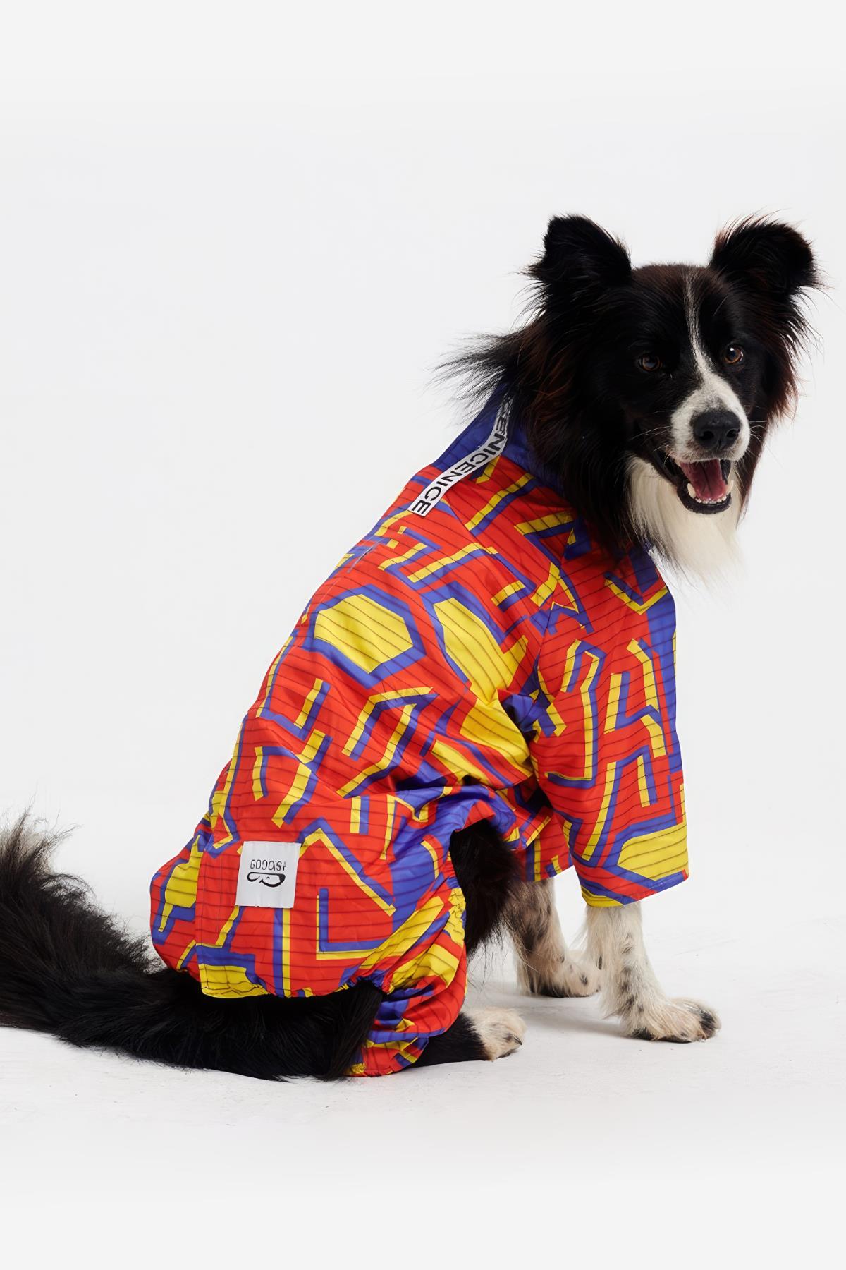 Godoist Jumpsuit Series - Pixel Köpek Tulum Yağmurluk