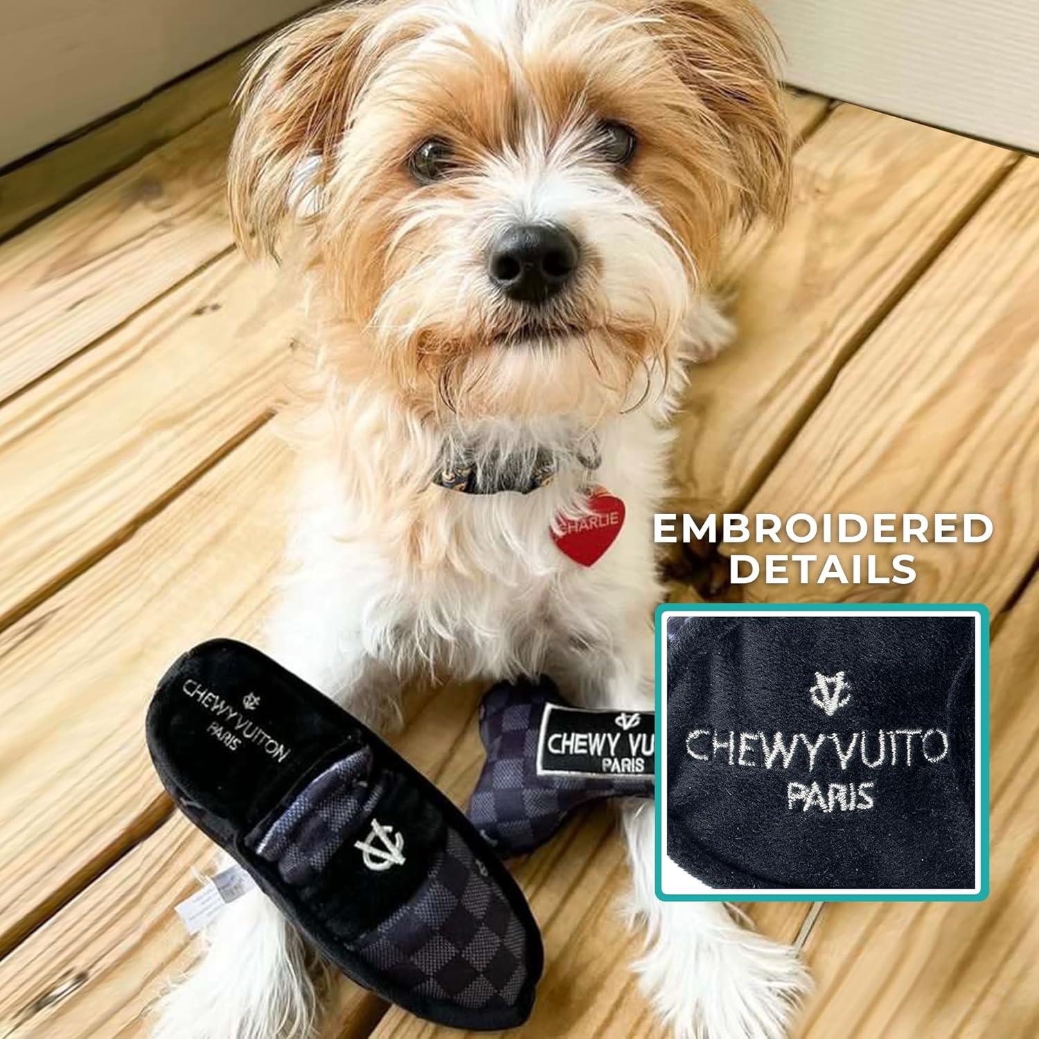 Haute Diggity Dog Black Checker Chewy Vuiton Loafer 