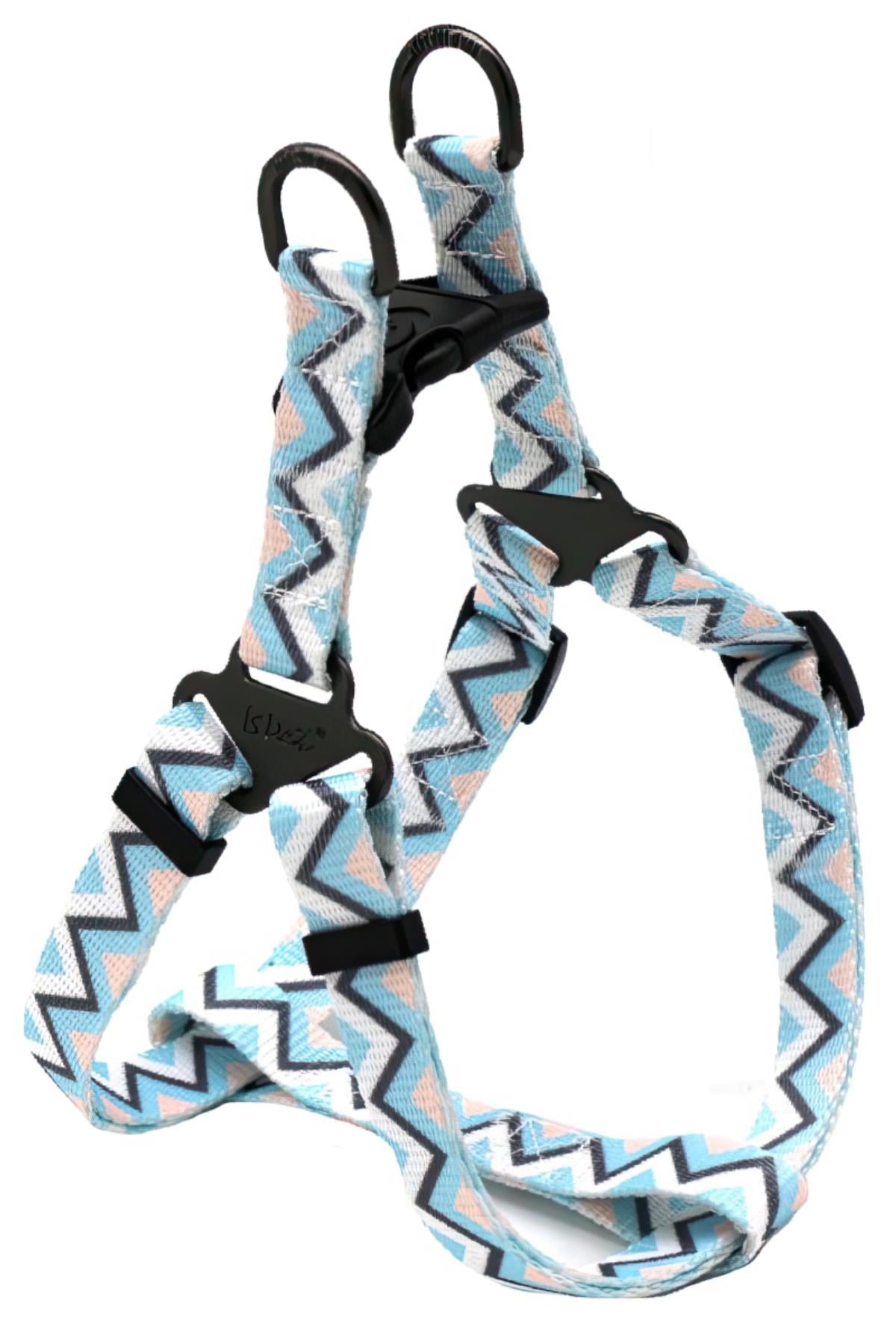Ispet Wave Blue Step-In Köpek Göğüs Tasması