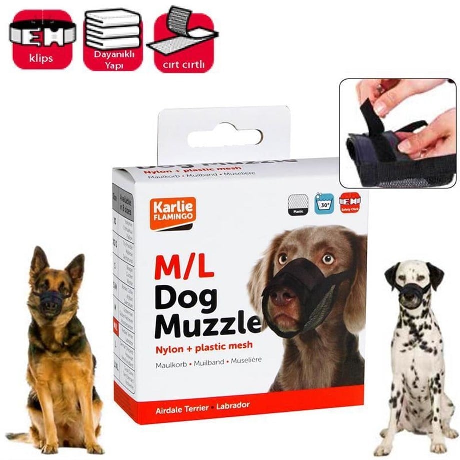 Karlie dog muzzle Köpek Ağızlık M/L