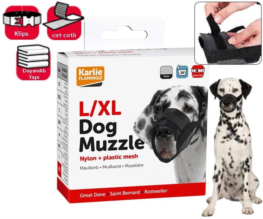 Karlie dog muzzle Köpek Ağızlık L/XL