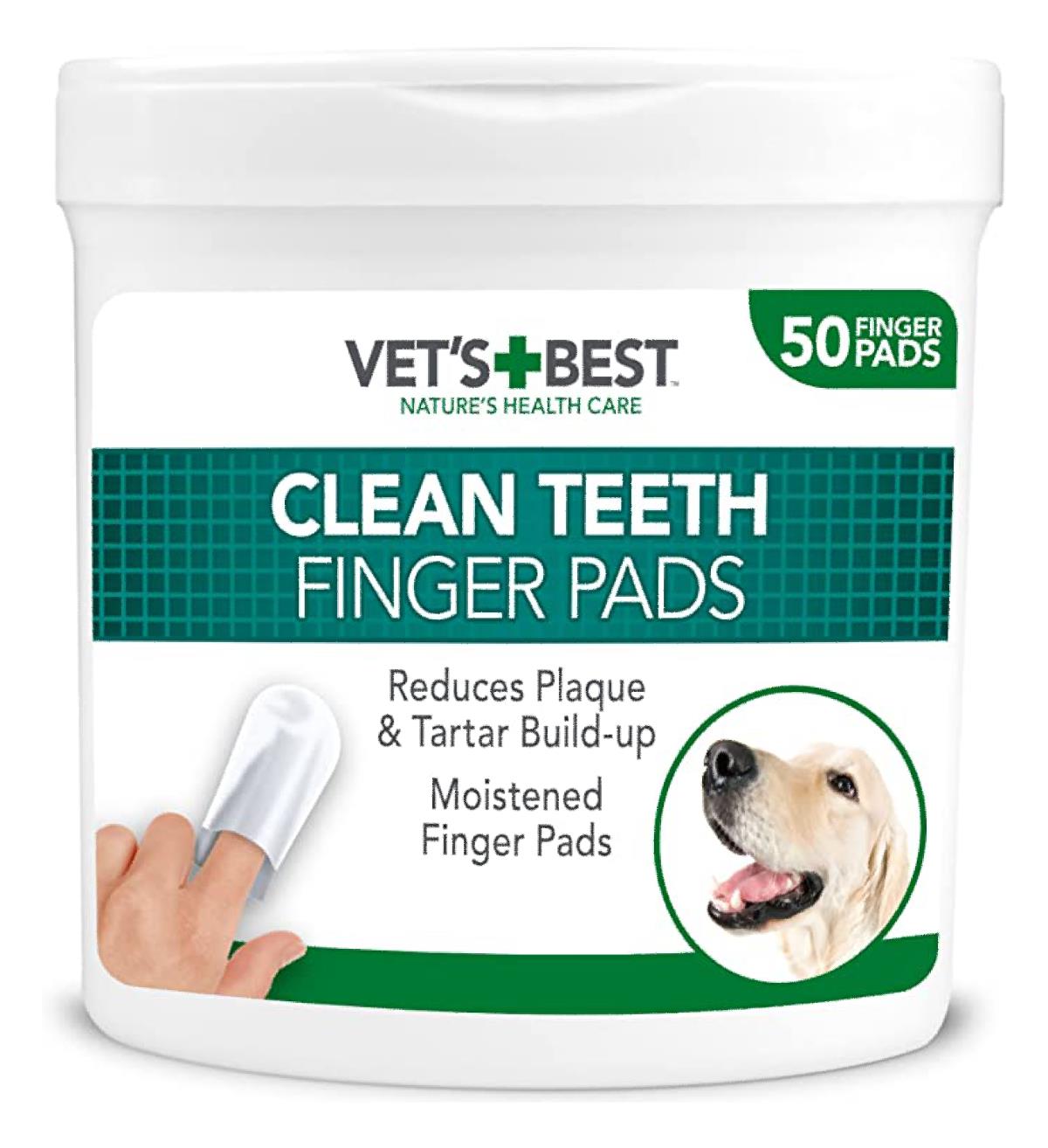 Vets Best Köpek Diş Temizleme Parmak Pedi ( 50 ped )