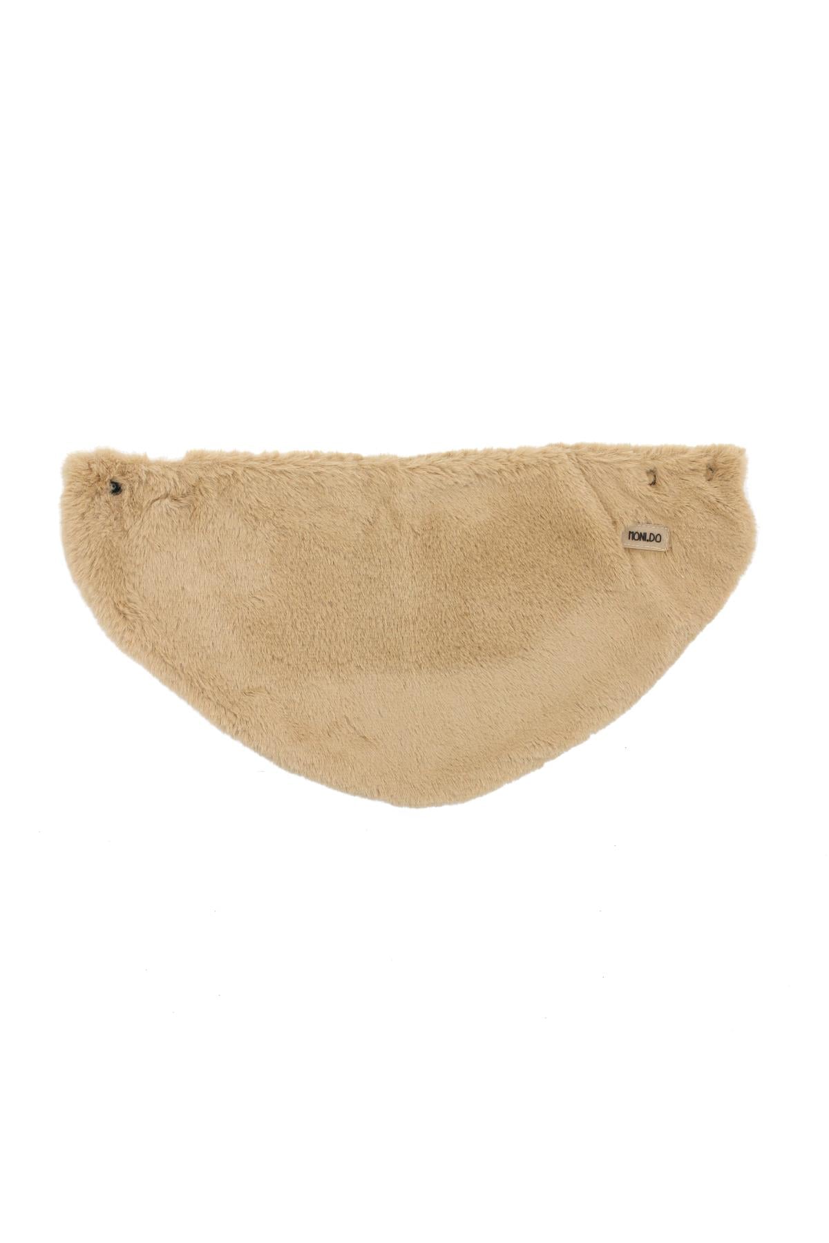 Monido Furry Dog ​​Bandana Cream