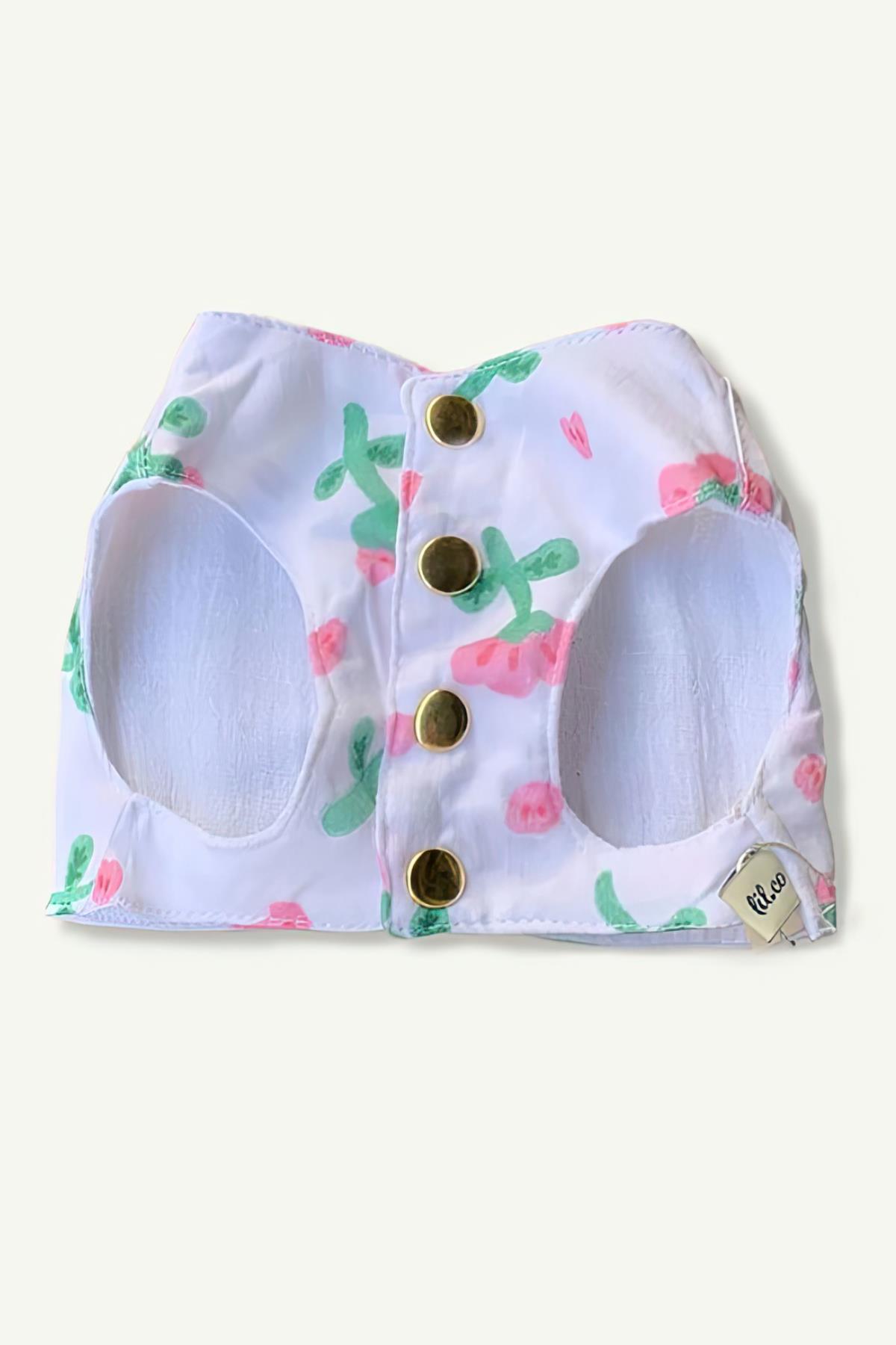 Lil.Co Bloom Harness (White) Dog Breast Station