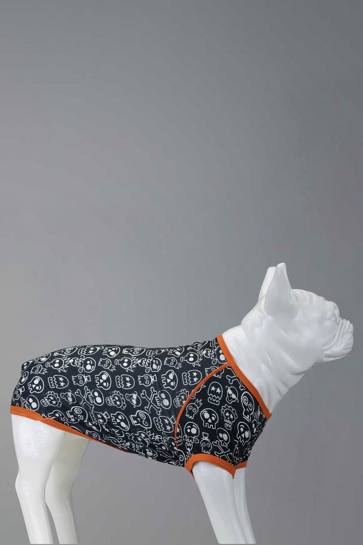 Lindodogs Funny Skull Küçük, Orta ve Büyük Irk Köpek Tshirt