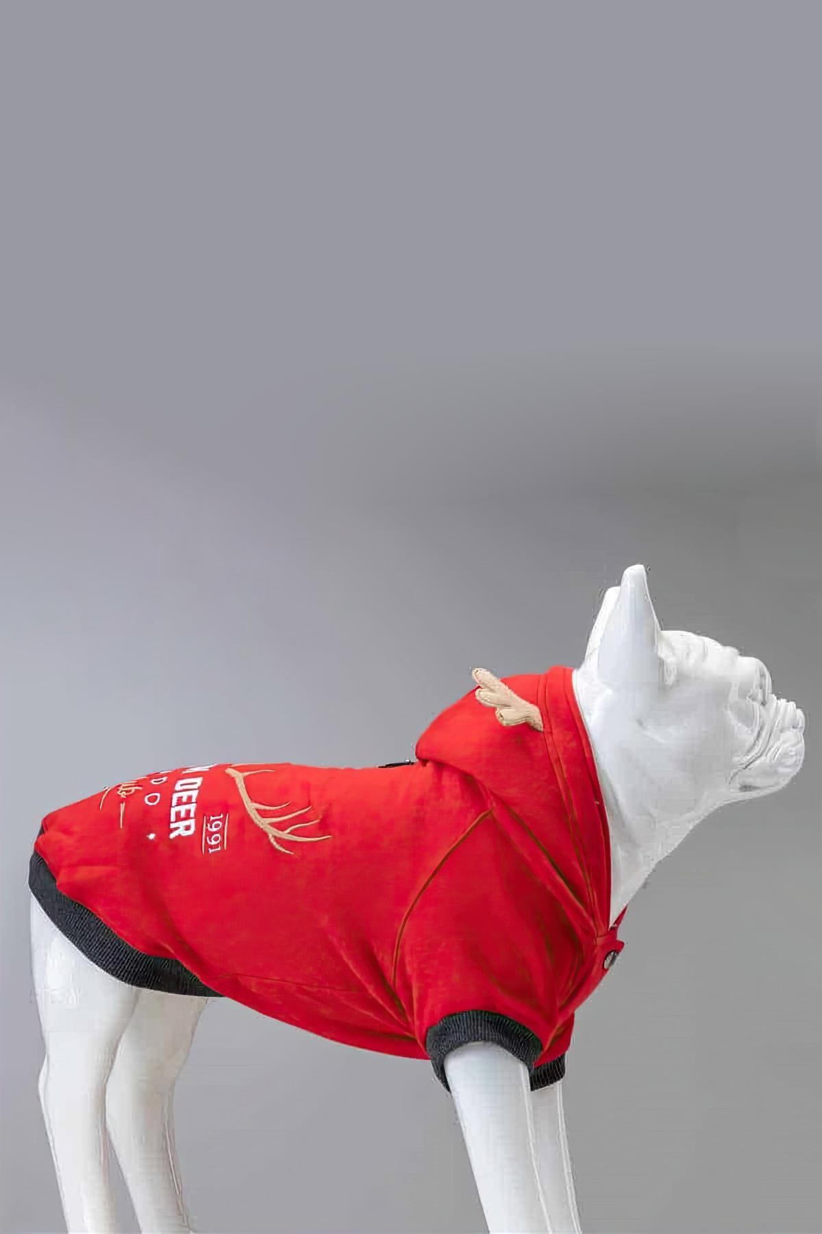 Lindodogs North Deer Small And Middle Race Dog Red Sweatshirt