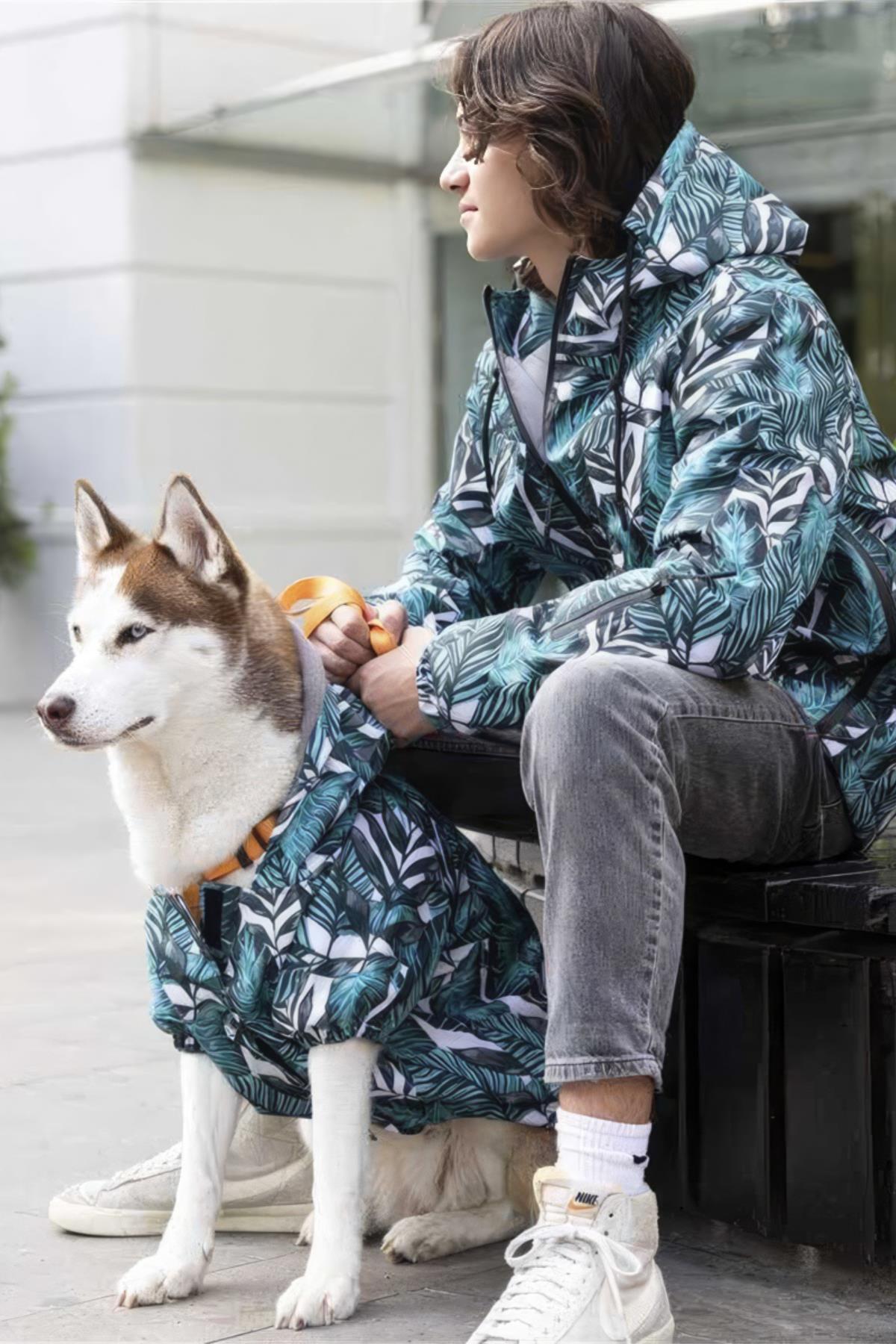 Lindodogs People Aqua Black Unisex Yağmurluk