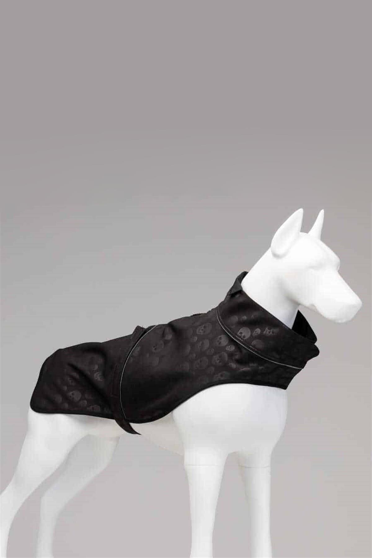 Lindodogs Softshell Black Skull Küçük,Orta ve Büyük Irk Köpek Yağmurluğu