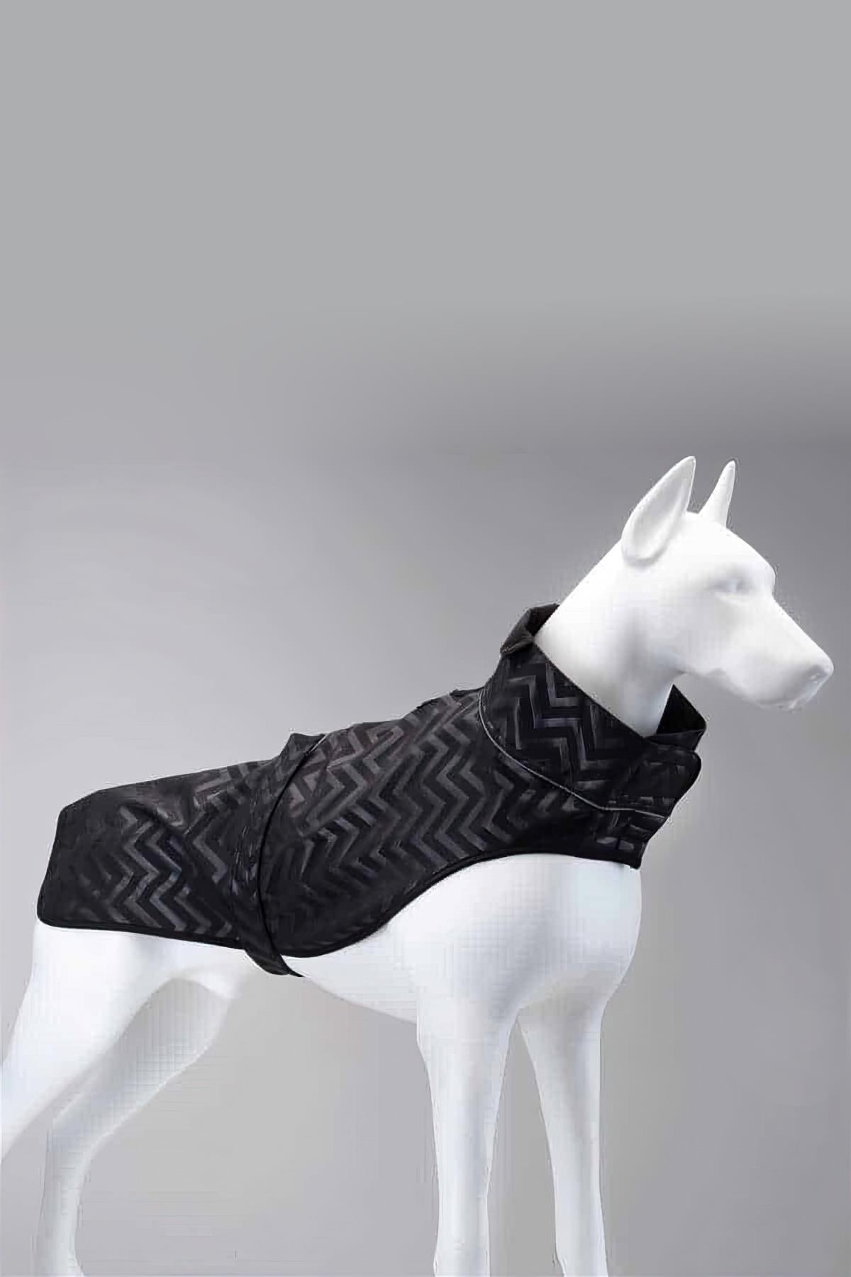 Lindodogs Softshell Black Stripe Küçük,Orta ve Büyük Irk Köpek Yağmurluğu