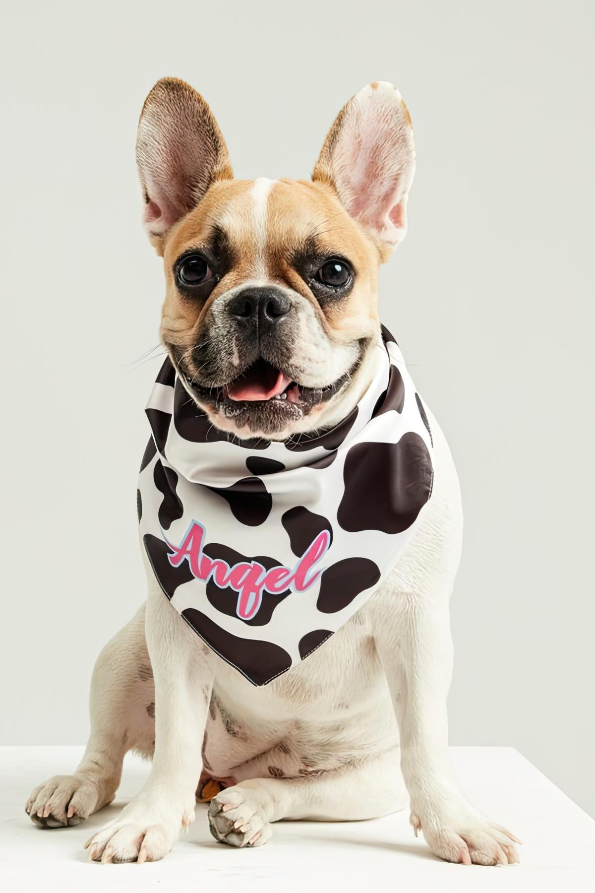 Little Monsters Cow Print Angel Bandana