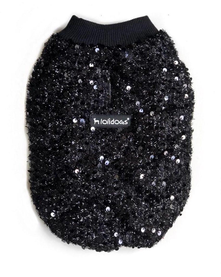 Lollidogs Amy Sedgered Dog Coat Black