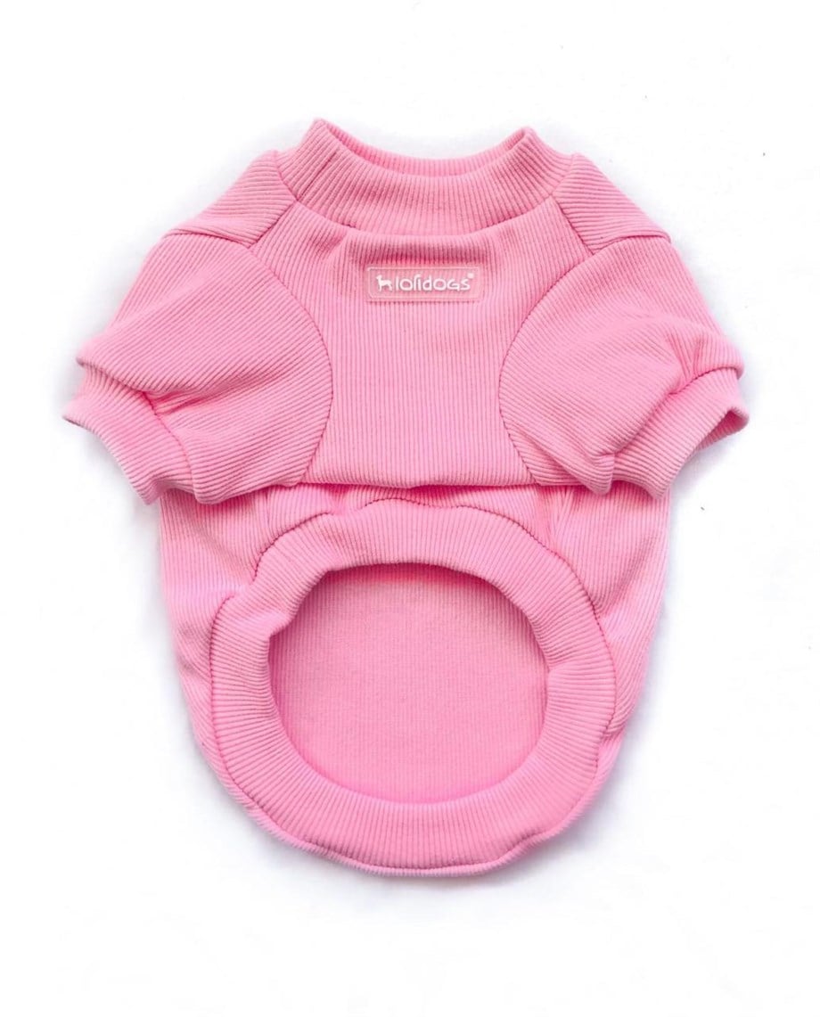 Lolidogs Basic - Kaşkorse Pastel Seri Köpek Sweatshirtü Pembe