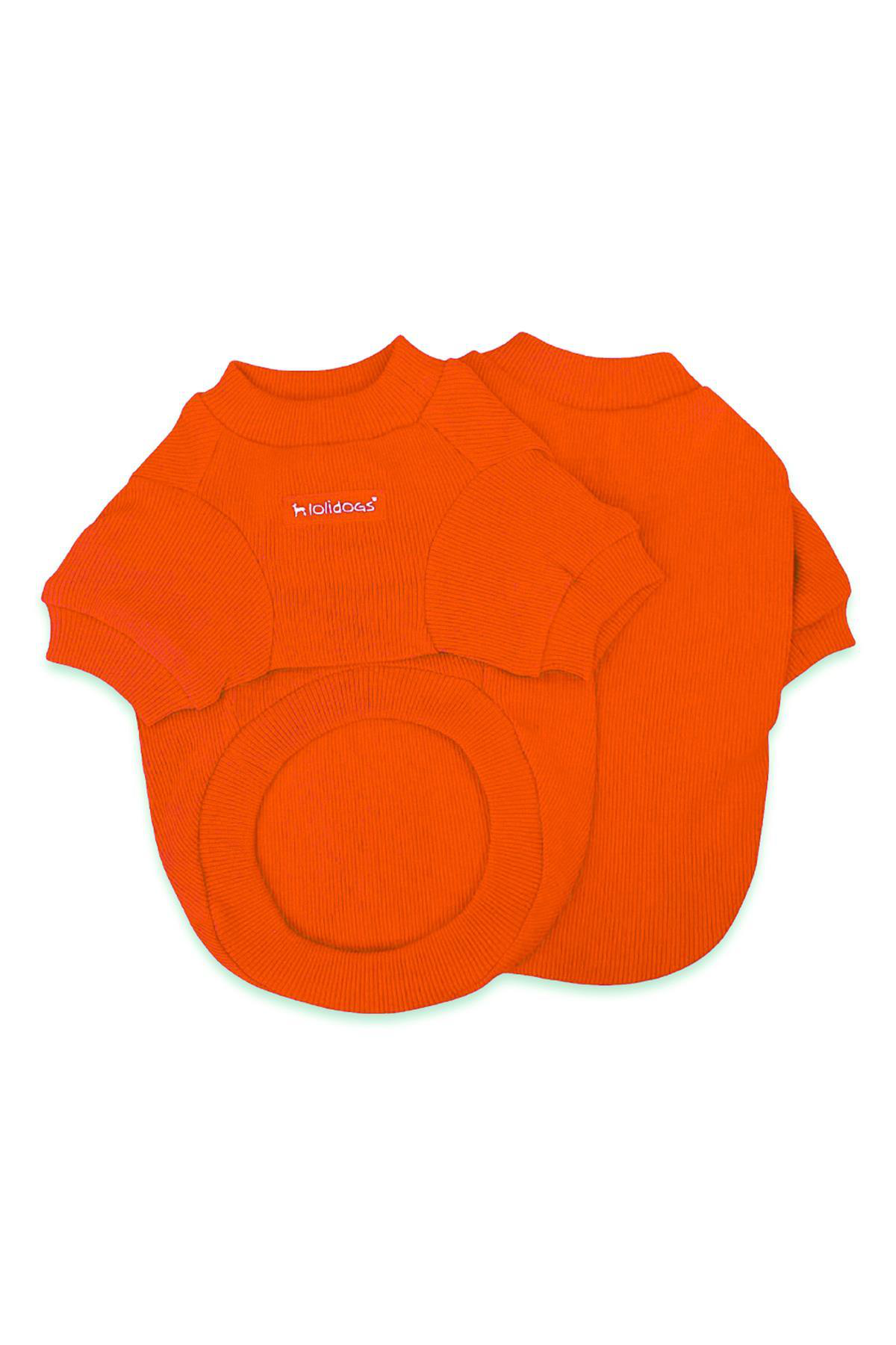 Lolidogs Basics - Kaşkorse Köpek Sweatshirtü Pumpkin Turuncu