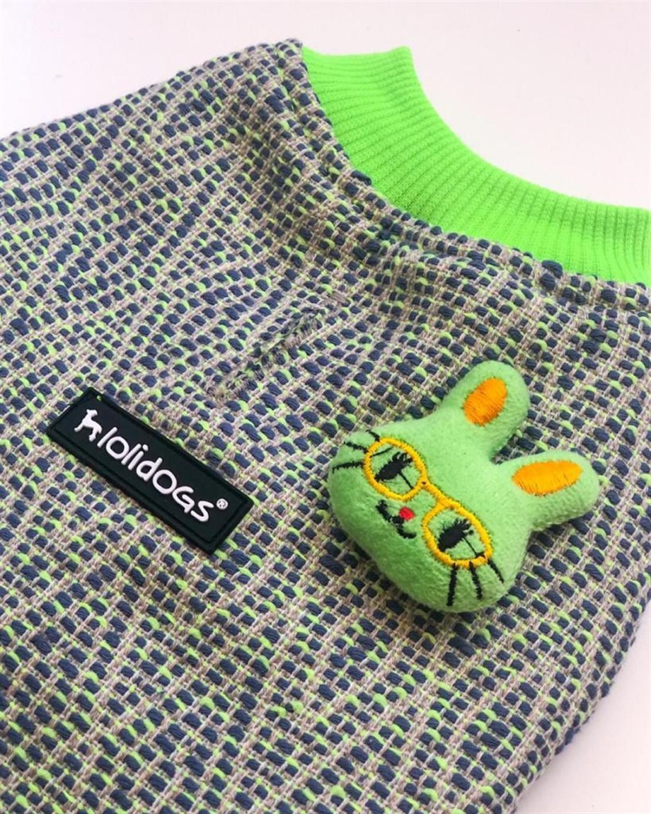 Lolidogs Bunny Köpek Ceketi Neon Yeşil